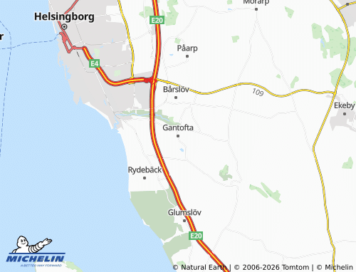 Carte MICHELIN Gantofta - ViaMichelin