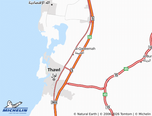 Carte MICHELIN al-Wadiya - ViaMichelin