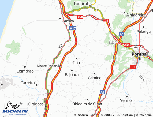 MICHELIN Ilha map - ViaMichelin