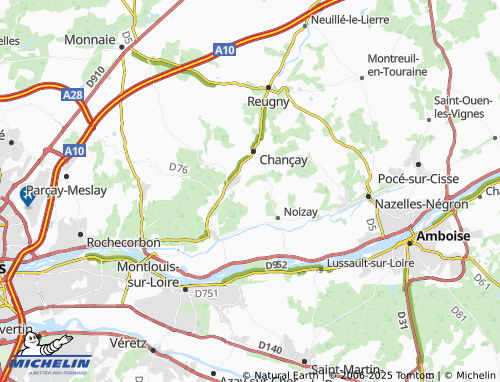 MICHELIN La Vallée du Vau map - ViaMichelin