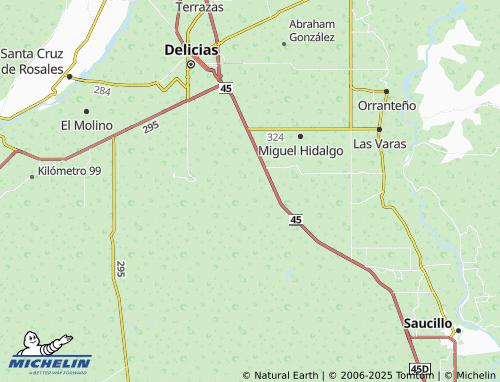 MICHELIN Las Delicias map - ViaMichelin