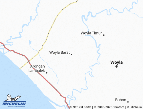 MICHELIN Woyla Barat map - ViaMichelin