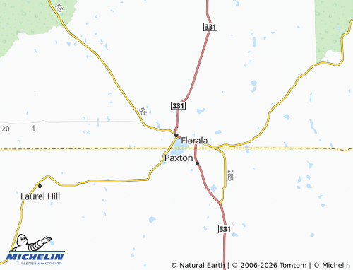 Mappa MICHELIN Florala - ViaMichelin