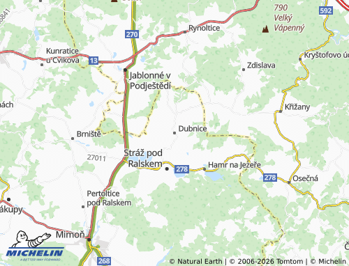 Mappa MICHELIN Dubnice - ViaMichelin