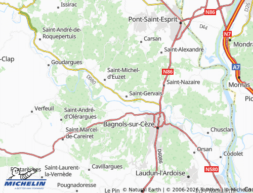 Kaart MICHELIN Saint-Gervais - ViaMichelin