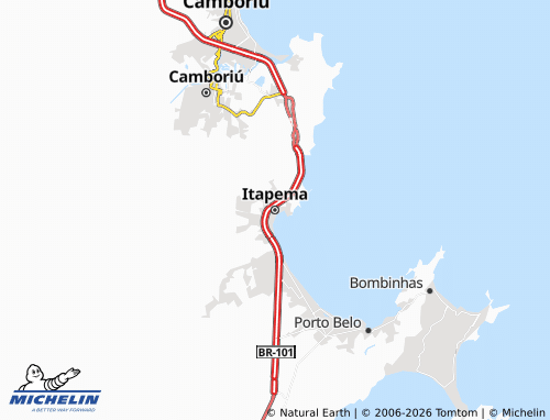 Mapa MICHELIN Itapema - ViaMichelin