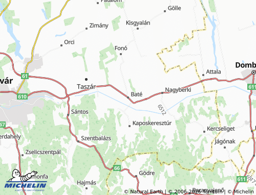 Kaart MICHELIN Baté - ViaMichelin