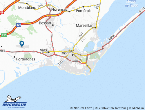 Mappa MICHELIN Agde - ViaMichelin
