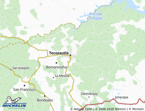 Mappa MICHELIN Hidalgo Sur Sexta Manzana - ViaMichelin