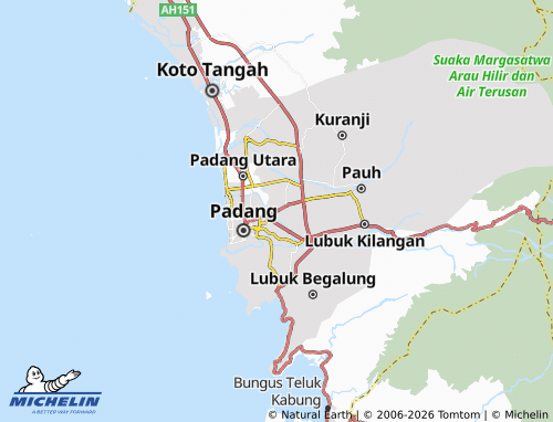 MICHELIN-Landkarte Andalas - ViaMichelin