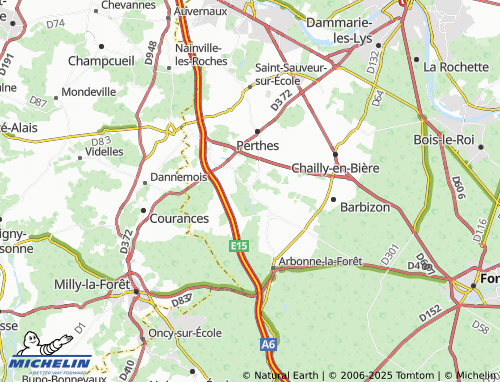 MICHELIN Fleury-en-Bière map - ViaMichelin