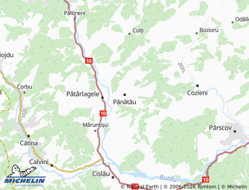MICHELIN Pănătău map - ViaMichelin