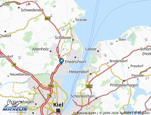 Mappa MICHELIN Friedrichsort - ViaMichelin