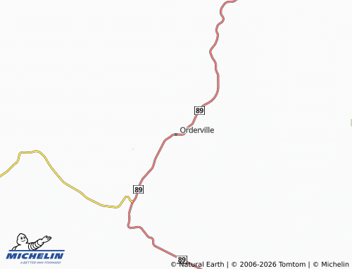 Mapa MICHELIN Orderville - ViaMichelin