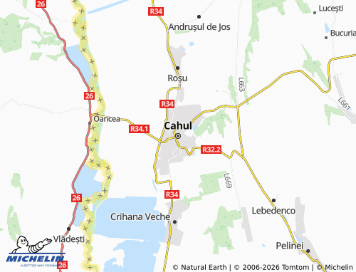 MICHELIN Cahul map - ViaMichelin
