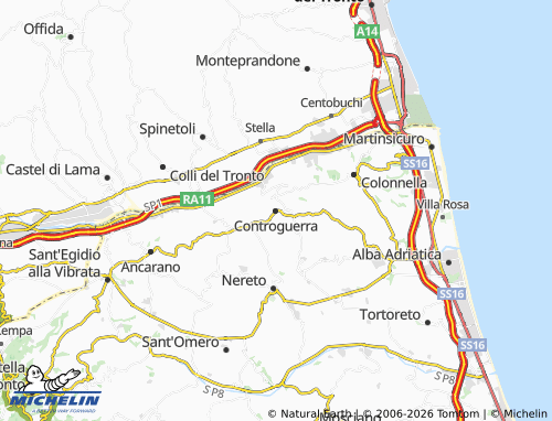 Mapa MICHELIN Controguerra - ViaMichelin