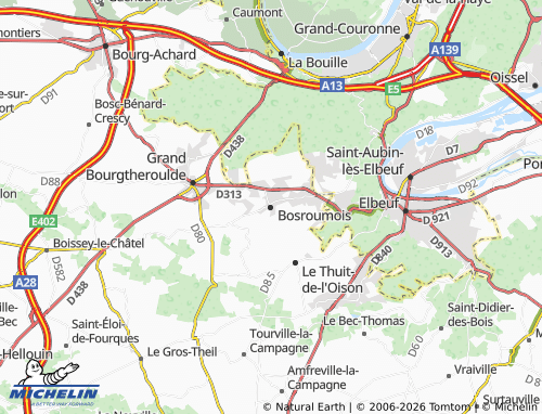Mappa MICHELIN Bosroumois - ViaMichelin