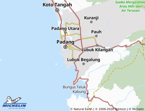Mapa MICHELIN Padang Selatan - ViaMichelin