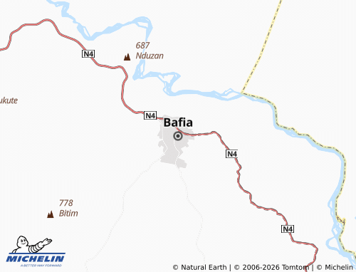 MICHELIN Bafia map - ViaMichelin