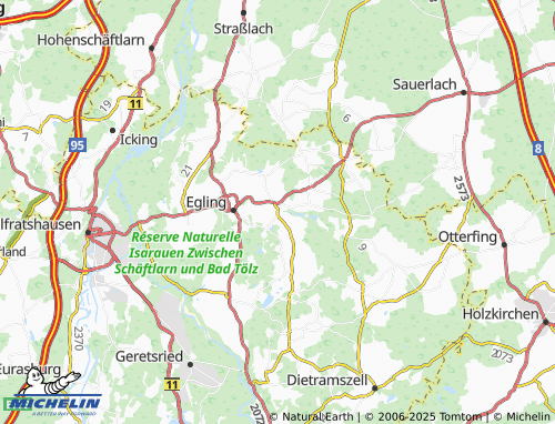 MICHELIN Thanning map - ViaMichelin