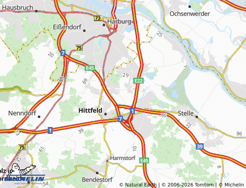 MICHELIN Glüsingerlohe map - ViaMichelin
