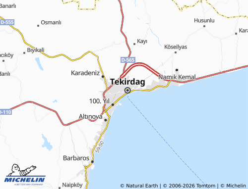 MICHELIN Ertuğrul map - ViaMichelin