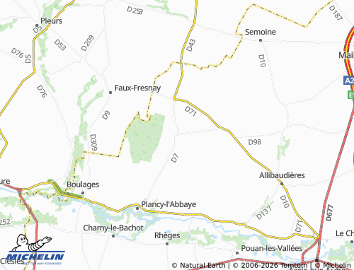 Mapa MICHELIN Champfleury - ViaMichelin