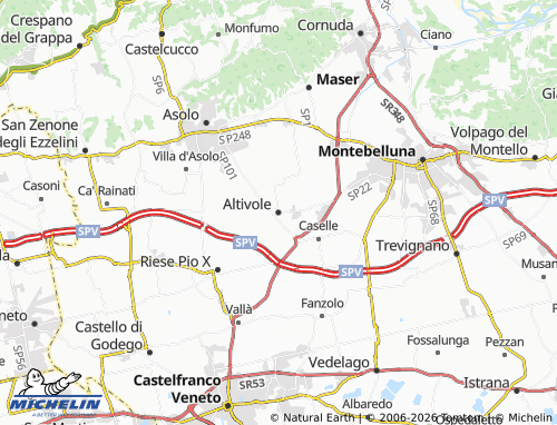 Mappa MICHELIN Altivole - ViaMichelin