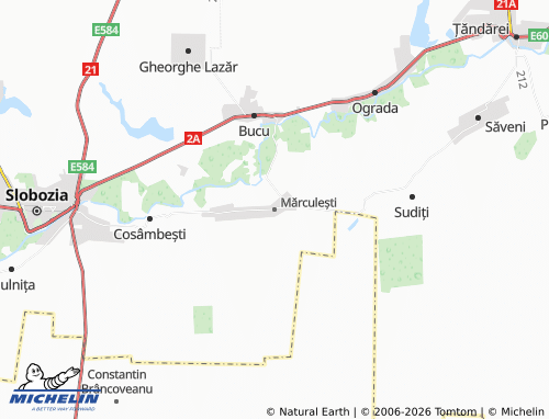 Mappa MICHELIN Mărculești - ViaMichelin