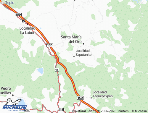 Mappa MICHELIN Localidad Zapotanito - ViaMichelin