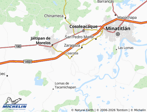 Mapa MICHELIN Primero-Coacotla - ViaMichelin