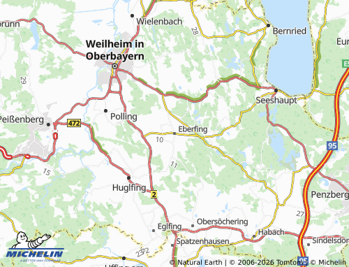 Mappa MICHELIN Eberfing - ViaMichelin