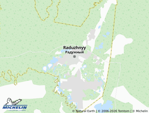 MICHELIN-Landkarte Raduzhnyy - ViaMichelin