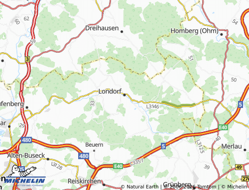 Mapa MICHELIN Londorf - ViaMichelin