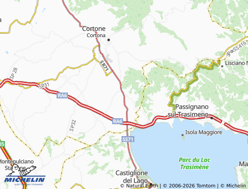 MICHELIN Bivio Riccio map - ViaMichelin
