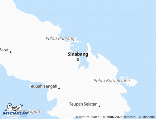 MICHELIN-Landkarte Sinabang - ViaMichelin