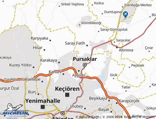 MICHELIN Mimarsinan map - ViaMichelin