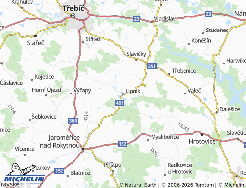 Mapa MICHELIN Lipník - ViaMichelin