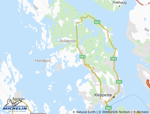 MICHELIN Tveit map - ViaMichelin