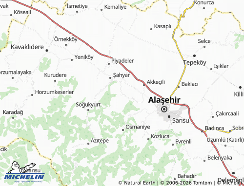MICHELIN Çeşneli map - ViaMichelin