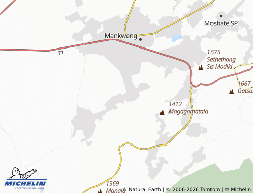 MICHELIN-Landkarte Mathakwe - ViaMichelin