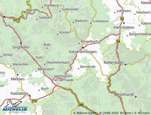 Carte MICHELIN Mittelfischbach - ViaMichelin