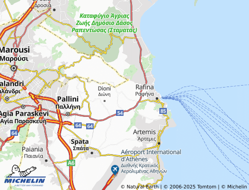 Mappa MICHELIN Kallitechnoypolis - ViaMichelin