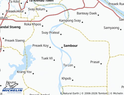 MICHELIN Sambour map - ViaMichelin