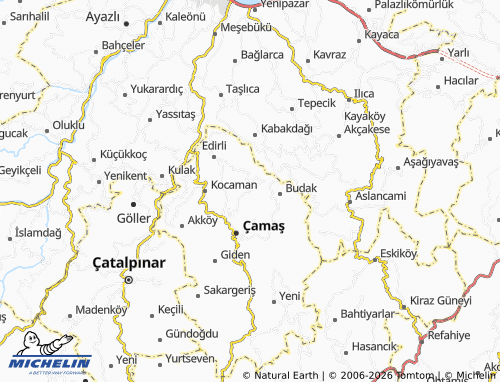 MICHELIN Çavuşbaşı map - ViaMichelin