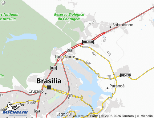 Carte MICHELIN Lago Norte - ViaMichelin