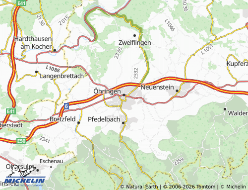 Mapa MICHELIN Öhringen - ViaMichelin