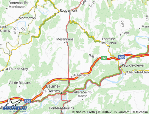 Carte MICHELIN Vergranne - ViaMichelin