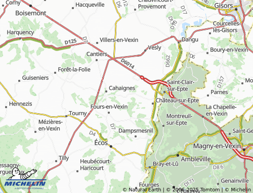 Carte MICHELIN Réquiécourt - ViaMichelin