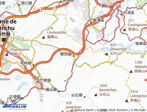 Mapa MICHELIN guan xi zhen - ViaMichelin